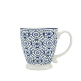 Modern Coffee Ceramic Mug Blue Patterned 420ml at Zubaidas Homestore House of The Biggest Collection of Dinner Set in Pakistan
