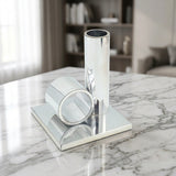 Modern Cylinder Decorative Bookend Silver at Zubaidas Homestore