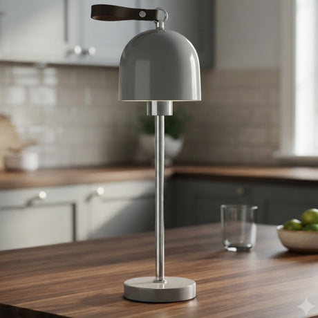 Modern Grey Touch Sensor Table Lamp with Hanging Strap at Zubaidas Homestore