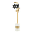 Modern Masquerade Table Black Gold Face Mask at Zubaidas Homestore Pakistan