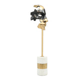 Modern Masquerade Table Black Gold Face Mask at Zubaidas Homestore Pakistan