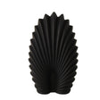 Modern Matte Black Seashell Decorative Vase at Zubaidas Homestore Pakistan