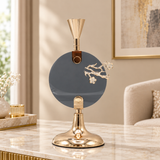 Modern Metal Candle Holder with Flower Motif Gold at Zubaidas Homestore