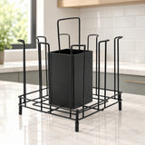 Modern Metal Mug Holder and Organizer Stand Black at Zubaidas Homestore 