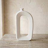 Modern Oval Hollow Ceramic Decorative Vase at Zubaidas Homestore