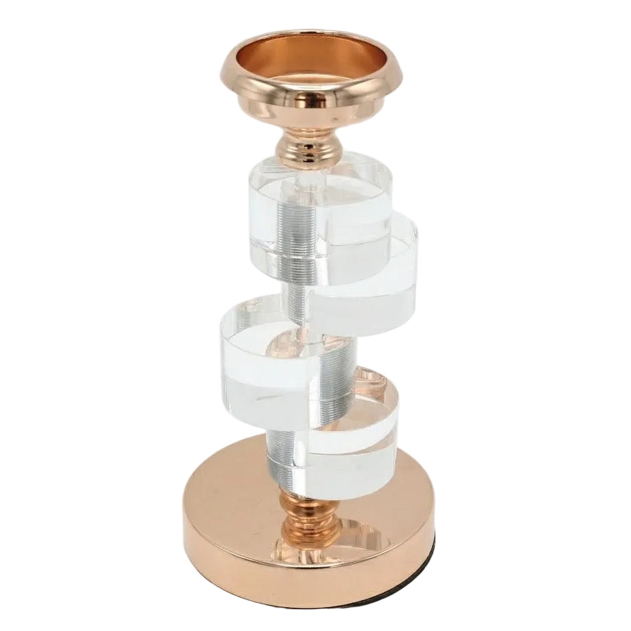 Modern Rose Gold Metal Candle Holder 3 Pieces Set at Zubaidas Homestore - House of The Biggest Collection of Decor in Pakistan