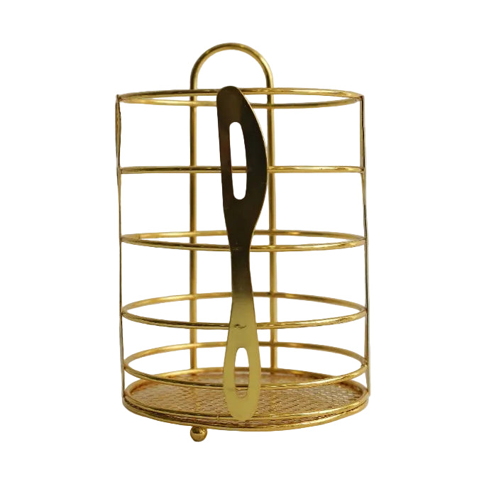 Modern Round Iron Spoon Holder Gold Wire at Zubaidas Homestore Best for Home Shopping