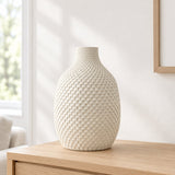Modern Scandi Style Textured Decorative Vase at Zubaidas Homestore