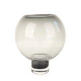 Modern Spherical Glass Vase on Wooden Base at Zubaidas Homestore - The Largest Collection of Decor In Pakistan