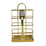 Modern Square Iron Spoon Holder Gold Wire at Zubaidas Homestore Pakistan