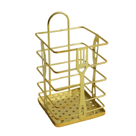 Modern Square Iron Spoon Holder Gold Wire at Zubaidas Homestore best for Home Shopping