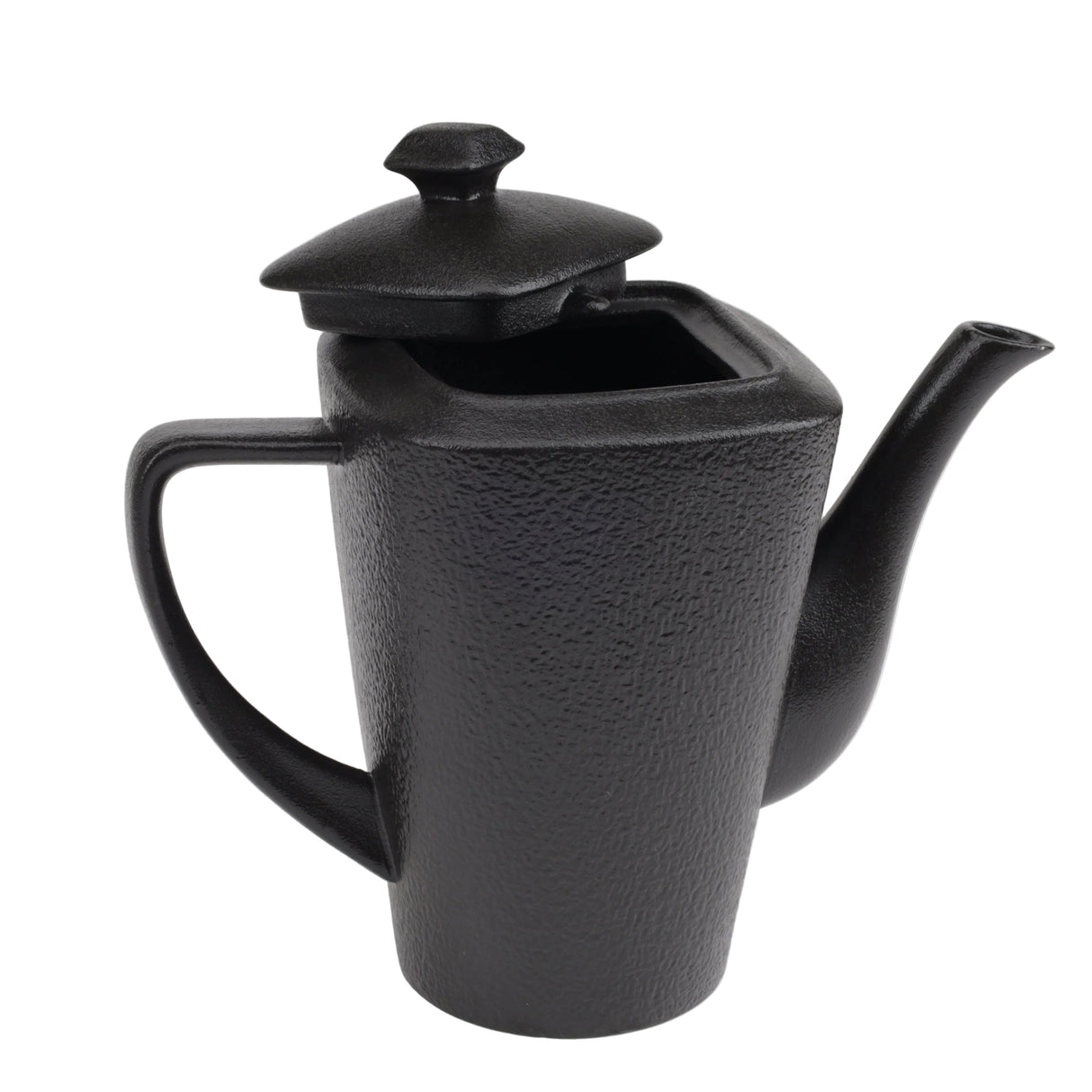 Modern Textured Square Black Tea Pot at Zubaidas #1 Homestore in Pakistan