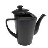 Modern Textured Square Black Tea Pot at Zubaidas #1 Homestore in Pakistan