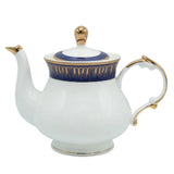 More & More Bone China Dinner Set 71 Pieces Blue and Gold Accent at Zubaidas Homestore. House of The Biggest Collection of Dinner Sets in Pakistan