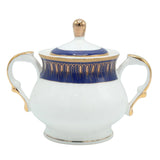 More & More Bone China Dinner Set 71 Pieces Blue and Gold Accent at Zubaidas Homestore. #1 Homestore in Pakistan