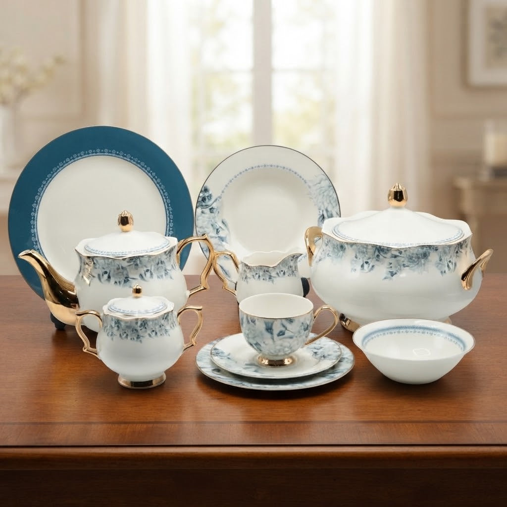 More & More Johnson Bros Design Bone China Dinner Set 65 Pieces at Zubaidas Homestore 