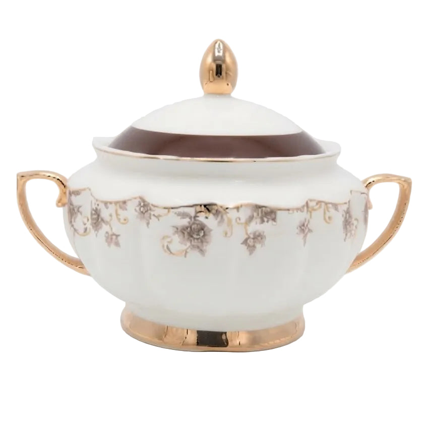 More & More Johnson Bros Inspired Brown Floral Dinner Set 65 Pieces at Zubaidas Homestore. House of The Biggest Collection of Dinner Sets in Pakistan