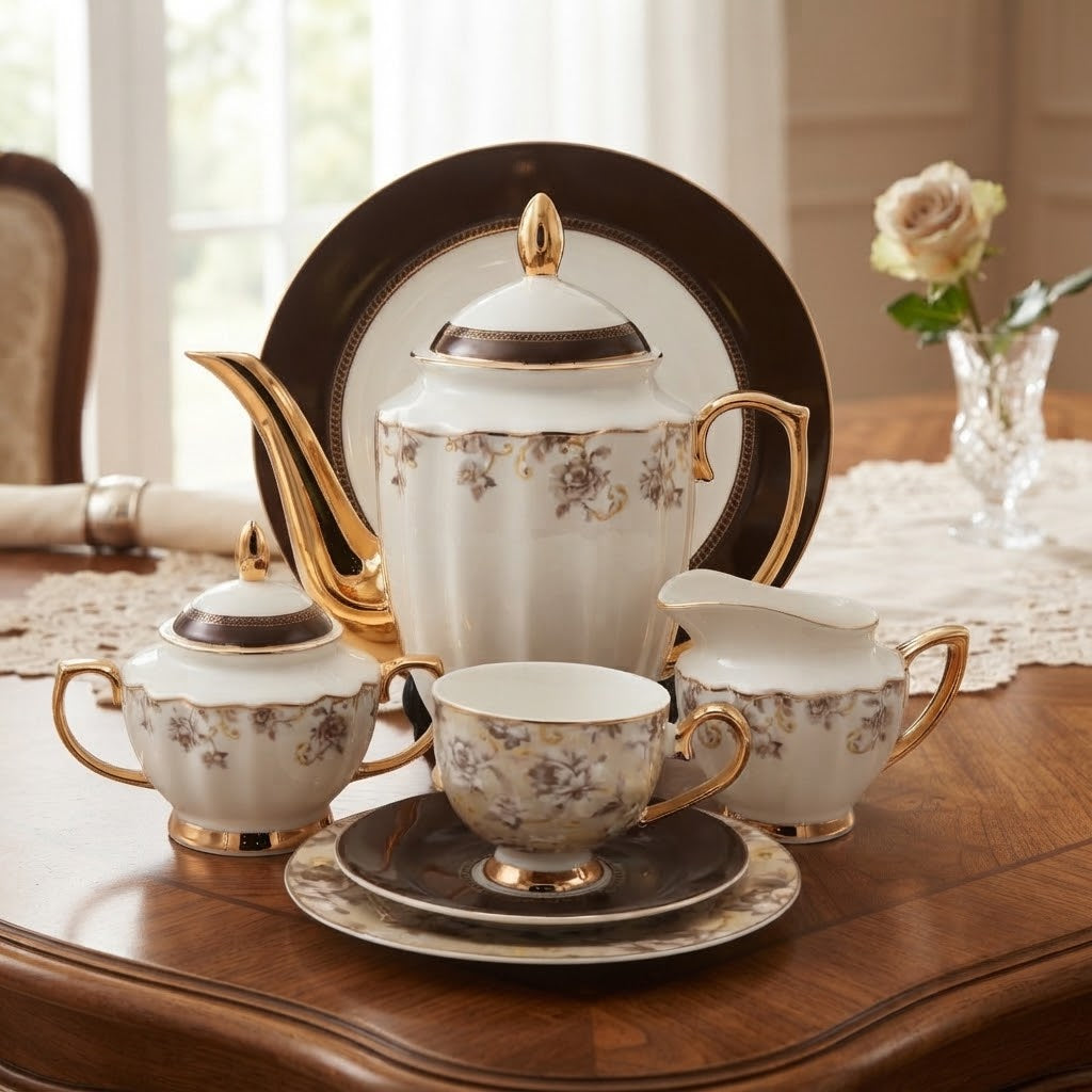 More & More Johnson Bros Inspired Tea Set 24 Pieces at Zubaidas Homestore 
