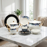 More & More Leaf Design Dinner Set 65 Pieces at Zubaidas Homestore