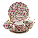 More & More Royal Albert Inspired Tea Set 24 Pieces at Zubaidas Homestore. No 1 Homestore in Pakistan