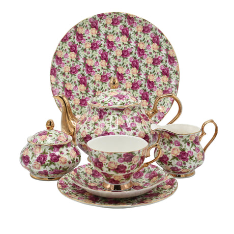 More & More Royal Albert Inspired Tea Set 24 Pieces at Zubaidas Homestore. No 1 Homestore in Pakistan