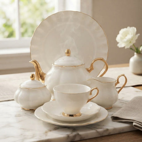 More & More Royal Albert Style Bone China Tea Set 24 Pieces at Zubaidas Homestore