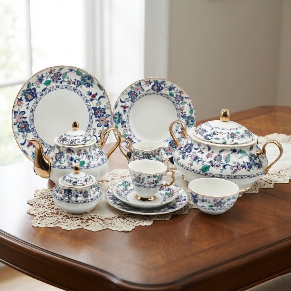 More & More Royal Albert Style Dinner Set 75 Pieces at Zubaidas Homestore 