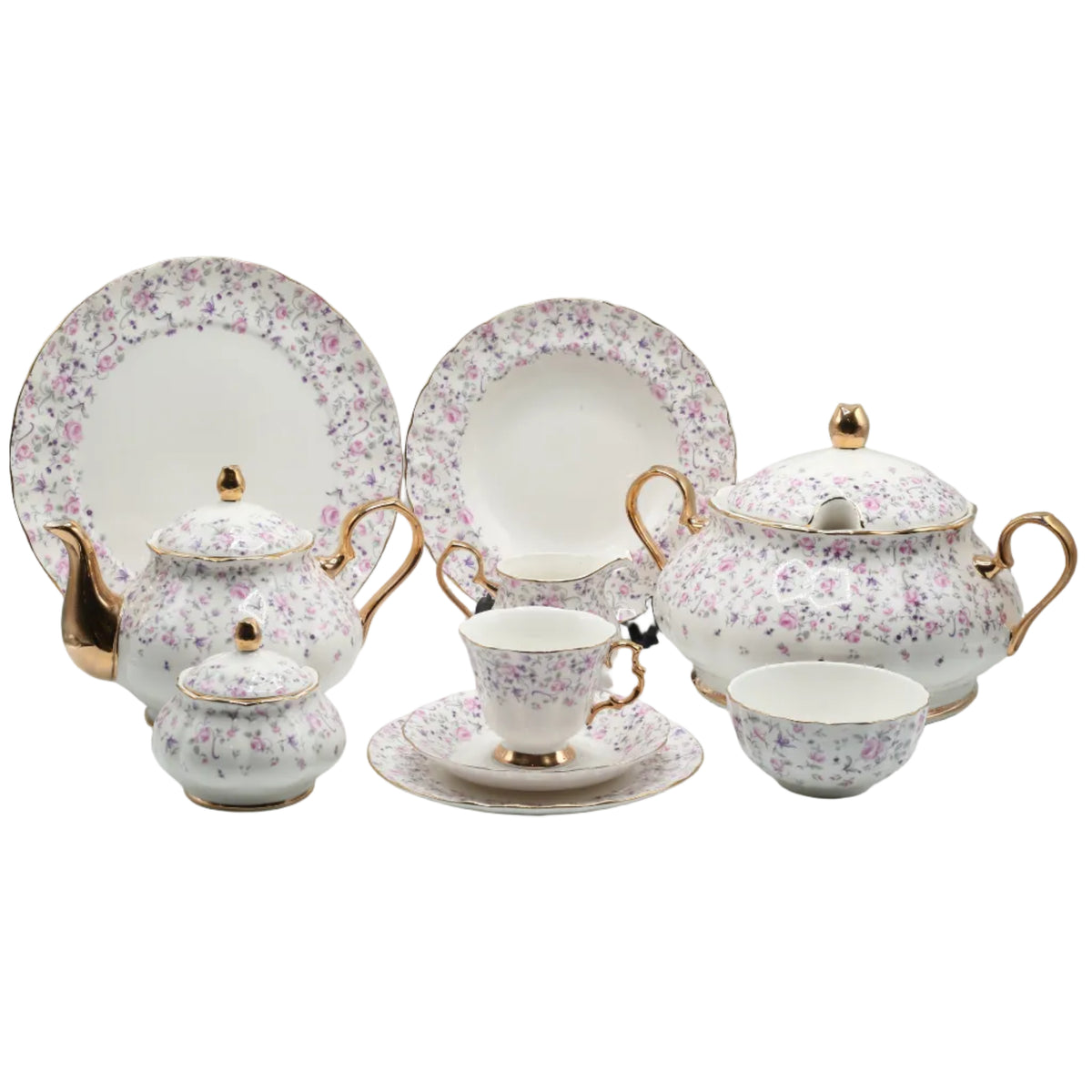 More & More Royal Albert Style Dinner Set 75 Pieces at Zubaidas Homestore Pakistan