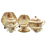 More & More Royal Albert Style Floral Print Bone China Dinner Set 75 Pieces at Zubaidas Homestore Pakistan