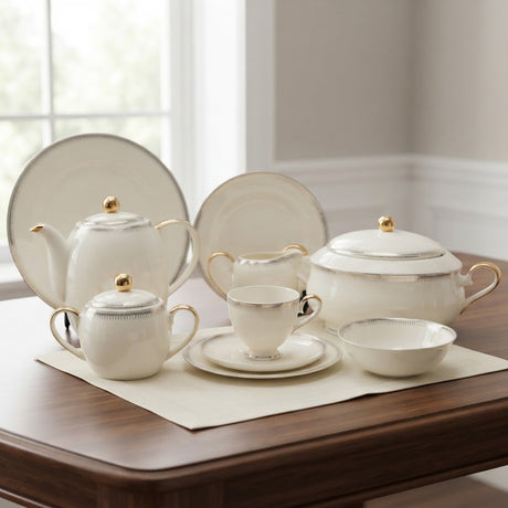 More & More Super Bone China Dinner Set 73 Pieces at Zubaidas Homestore