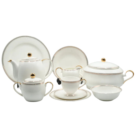More & More Super Bone China Dinner Set 73 Pieces at Zubaidas Homestore Pakistan