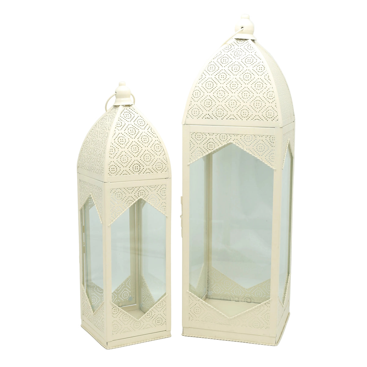 Moroccan Style Metal Lantern 2 Pieces Set at Zubaidas Homestore Pakistan