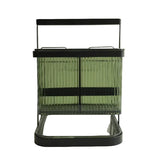 Multi Use Green Striped Acrylic Utensil Holder at Zubaidas Homestore Pakistan
