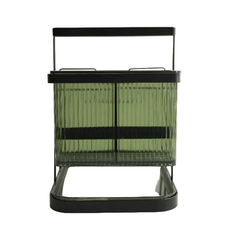 Multi Use Green Striped Acrylic Utensil Holder at Zubaidas Homestore Pakistan