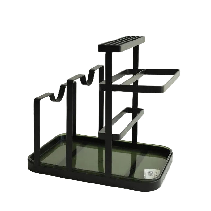 Multi Use Green Striped Acrylic Utensil Holder at Zubaidas Homestore Online Pakistan