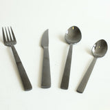MYD Hammer Design Cutlery Set 24 Pieces Black at Zubaidas Best Homestore in Pakistan