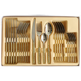 MYD Sterling Design Cutlery Set 24 Pieces Golden at Zubaidas Homestore
