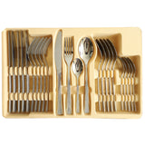 MYD Texture Design Cutlery Set 24 Pieces Silver at Zubaidas Homestore