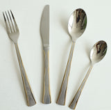 MYD Texture Design Cutlery Set 24 Pieces Silver at Zubaidas Homestore Pakistan
