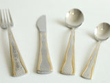 MYD Texture Design Cutlery Set 24 Pieces Silver at Zubaidas Homestore Online Pakistan