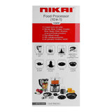 Nikai 10 In 1 Food Processor 1000W NFP3100A at Zubaidas The Biggest Homestore in Pakistan