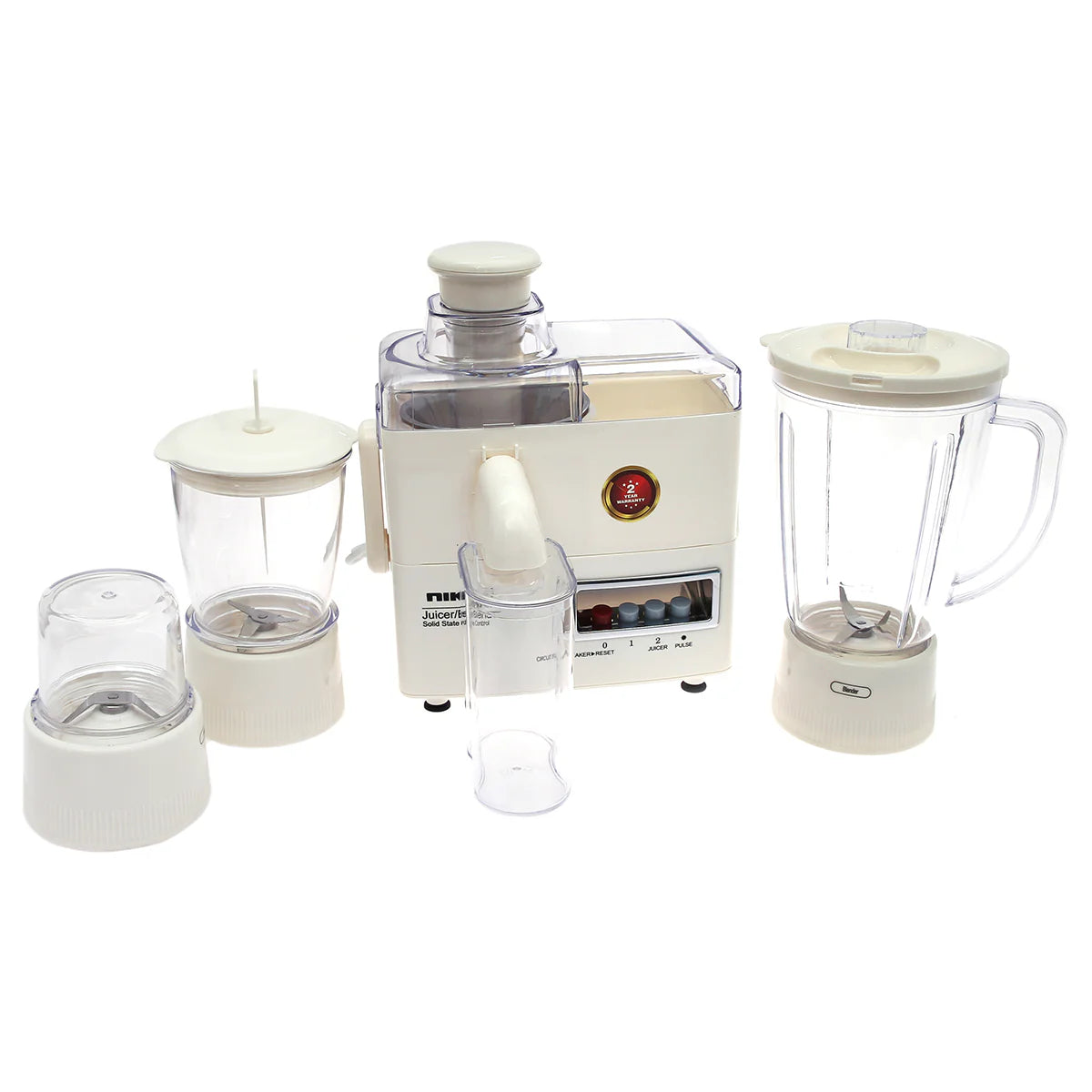 Nikai 4-In-1 Juicer, Blender, Grinder and Mincer 300W at Zubaidas The Largest Home Store in Pakistan