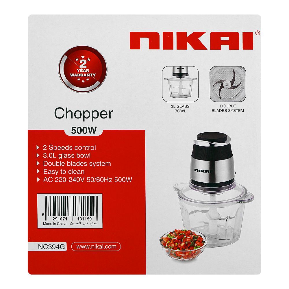 Nikai Chopper 500W NC394G at Zubaidas The Best Homestore in Pakistan