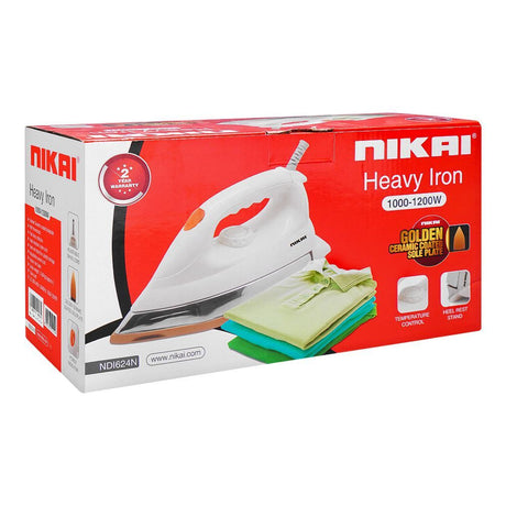 Nikai Dry Iron 1000-1200W NDI-624N at Zubaidas Homestore