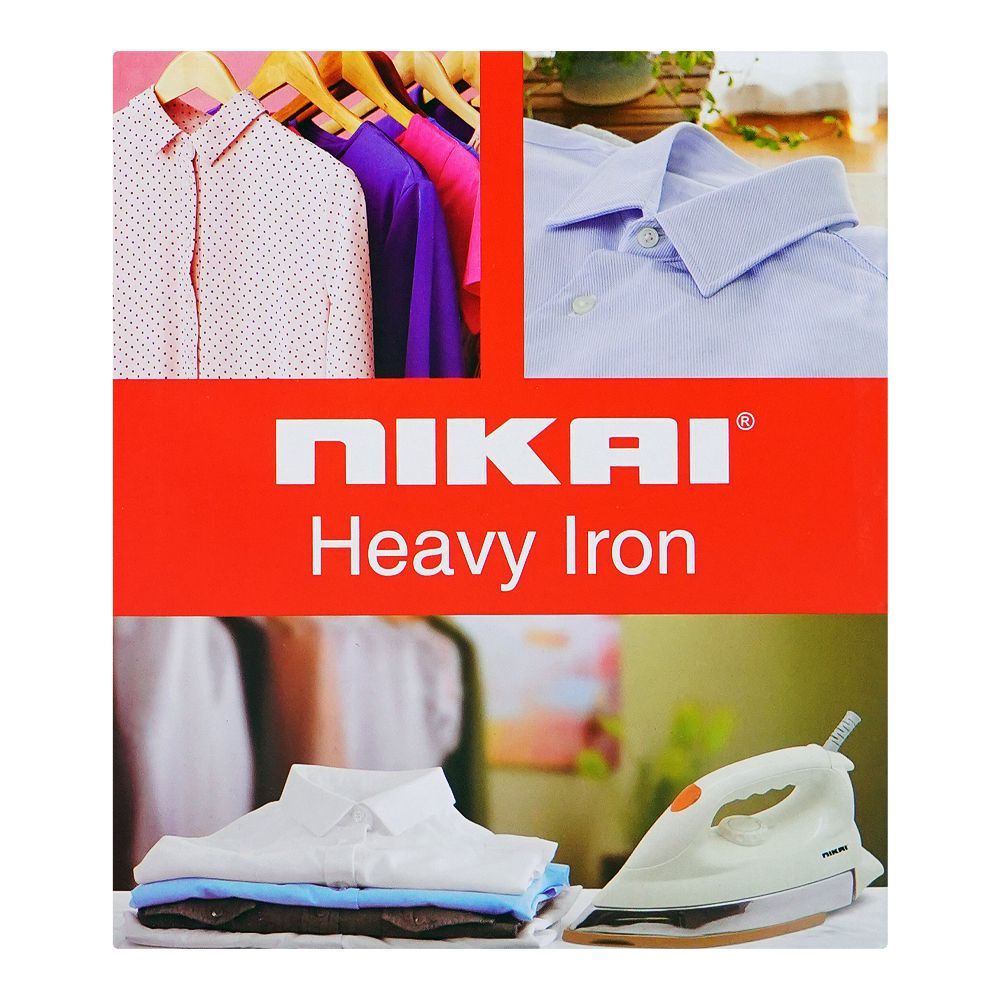 Nikai Dry Iron 1000-1200W NDI-624N at Zubaidas Most Reliable Homestore in Pakistan