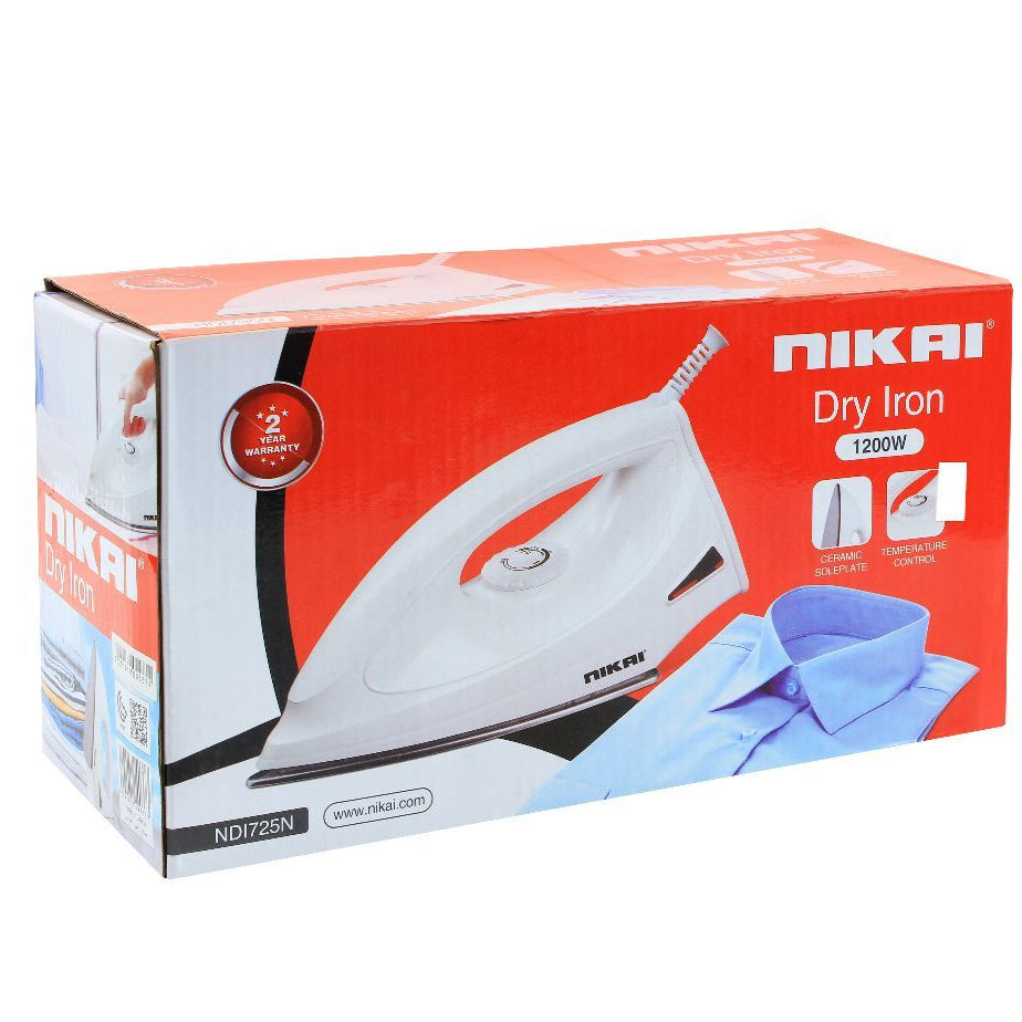 Nikai Dry Iron 1200W NDI725N at Zubaidas Homestore