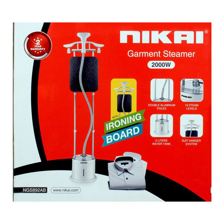 Nikai Garment Steamer With Ironing Board 2000W at Zubaidas Homestore