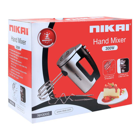 Nikai Hand Mixer 300W NH300S at Zubaidas Homestore