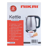 Nikai Kettle 1.7 Liter NK420A at Zubaidas No 1 Home Store in Pakistan
