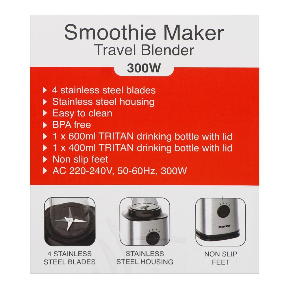 Nikai Smoothie Maker 300W NB202ST at Zubaidas Best Homestore in Pakistan